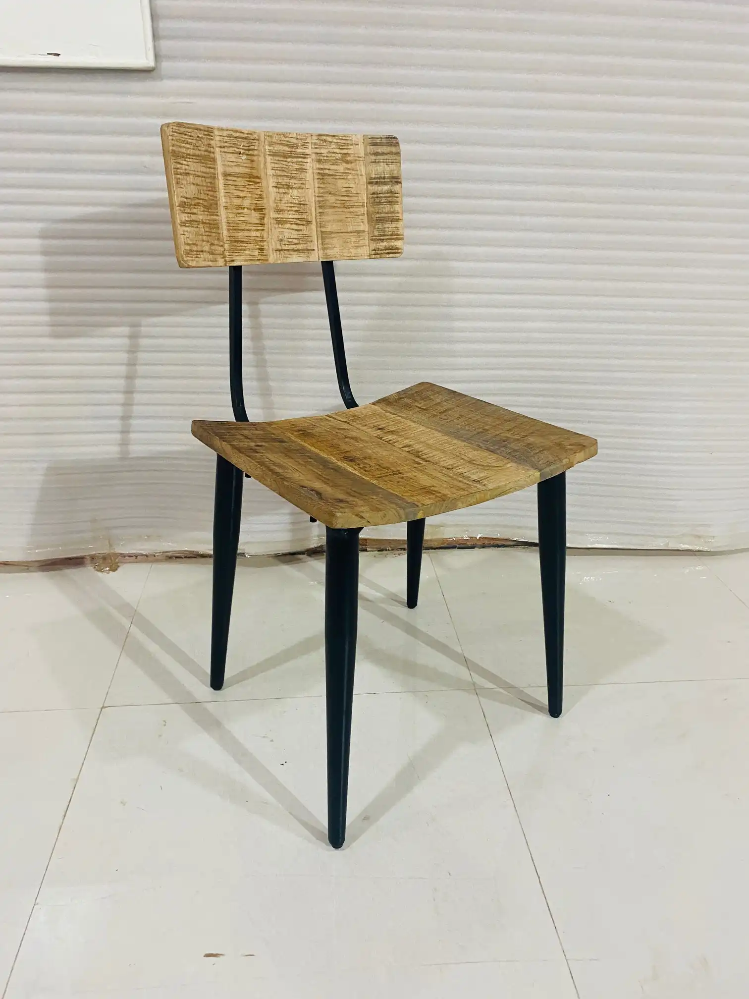 MANGO WOOD & IRON CHAIRSET/2 (Seat 44x37, Back 38 width, Seat Height 43h) (KD) - popular handicrafts