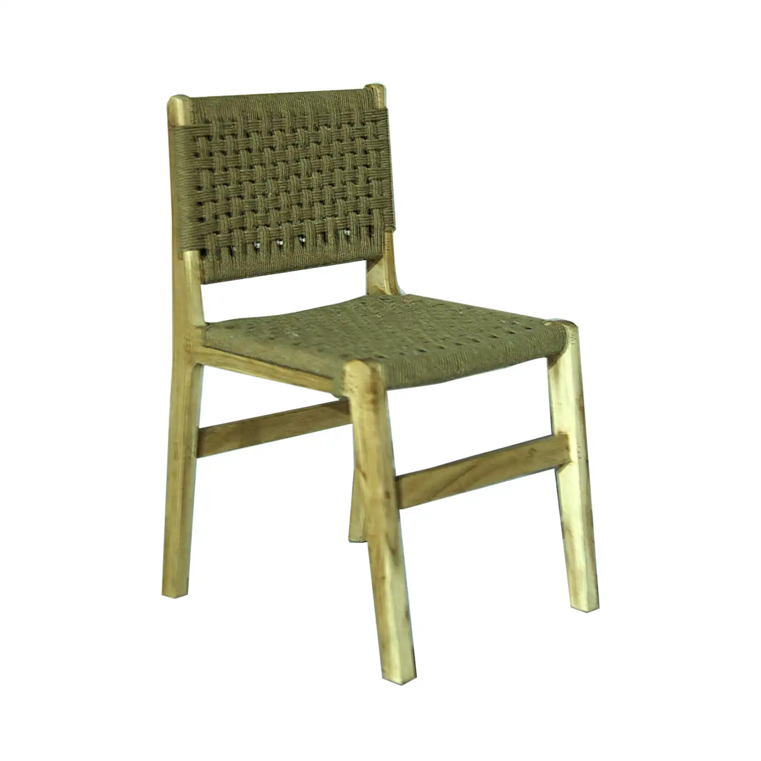 Natural Woven Acacia Wood Chair - Set of 2 Chairs - popular handicrafts