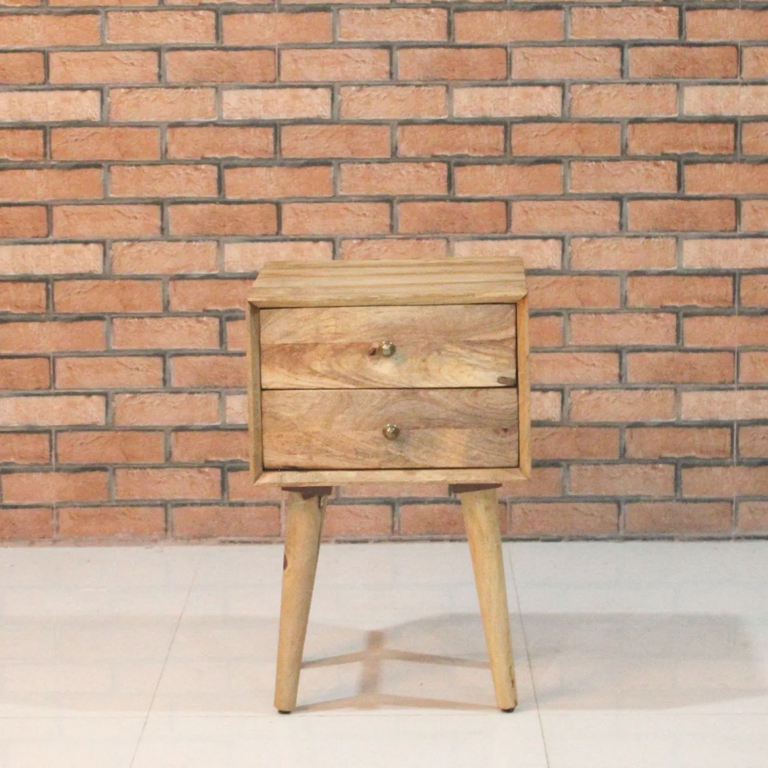 Wooden Side Table with 2 Drawers
(KD) - popular handicrafts