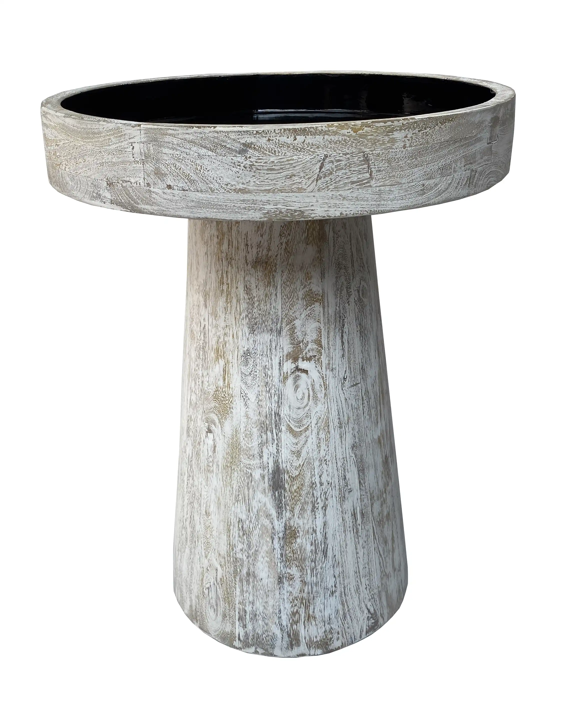 Wooden Hand Carved Side Table / Accent Table - popular handicrafts